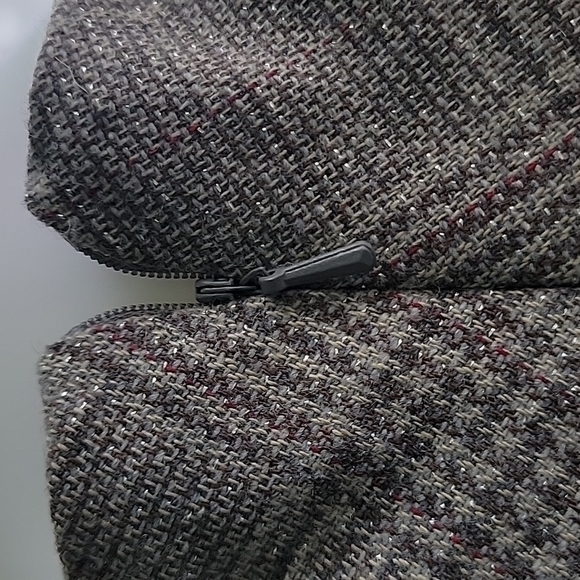 City Goddess London NWT New Sheath Dress Grey Plaid Sparkle Size 6 Wool - Picture 7 of 16